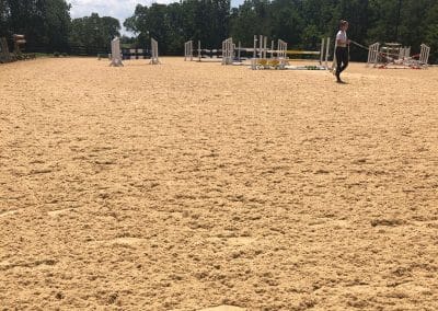 ThorTurf installed on outdoor horse arena surface